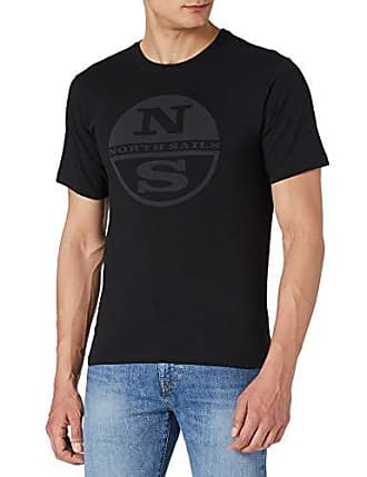 Coupe Régulière Léger avec Col Rond et Manches Courtes 100% Coton Biologique NORTH SAILS T-Shirt en Jersey pour Homme en