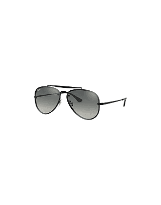 Pilotastic Schwarze Sonnenbrille in Rahmen und Bügel schwarz / grau