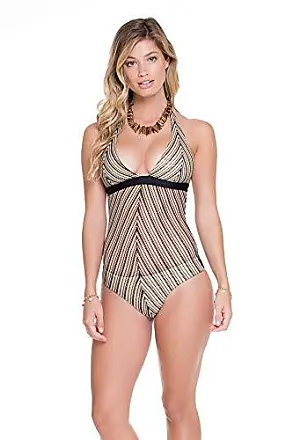 Luli Fama Women's Standard La Corredera Interlaced Open Sides One Piece  Bodysuit