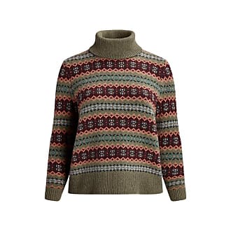 Pull col roulé en laine mélangée à motif en tricot dAran Ralph Lauren Fille Vêtements Pulls & Gilets Pulls Cols roulés 