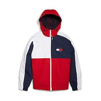 tommy hilfiger red white and blue windbreaker