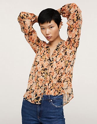 Mode Blusen Hemd-Blusen Mango Suit Hemd-Bluse creme Business-Look 