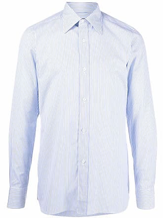 Tom Ford striped slim-fit shirt - men - Cotton - 38 - Blue