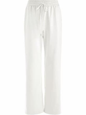 Alice & Olivia Benny faux-leather wide-leg trousers - women - Polyurethane - L - White