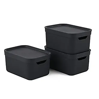 Rotho - Boîte de stockage avec couvercle - En plastique - Pour détergent -  3 kg/4,5 l - Gris