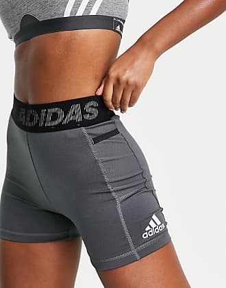 adidas training 3 stripe booty shorts