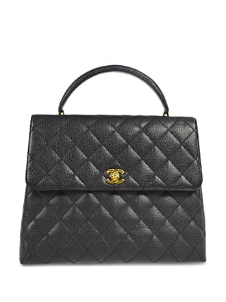 Chanel Pre-owned 1997 Tortoiseshell Classic Flap Shoulder Bag - Black