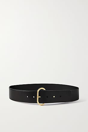 Saint Laurent - monogram leather belt - women - Calf Leather - 65 - Black