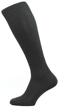 Mens Clothing Underwear Socks Pantherella Naish Rib Over The Calf Merino Wool Socks in Black for Men 