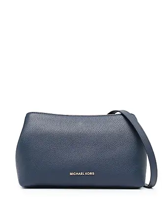 MICHAEL KORS designer handbag navy blue, gold accents, zip close, Medium  Size 👜
