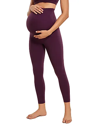 NEW FABLETICS 12 Maternity Leggings Purple HighWaisted overbump pregnancy  Medium