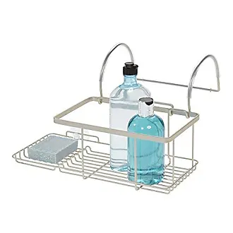 iDesign Everett Push Lock Suction Soap Dish Silver