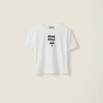 MIU MIU Women Cropped Jersey T-shirt – Atelier New York