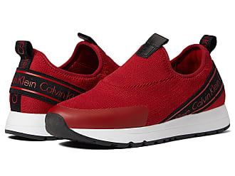 red calvin klein trainers