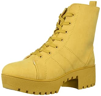 mustard combat boots