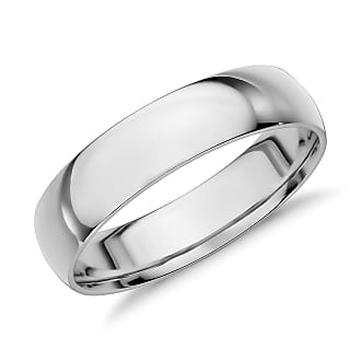 Blue Nile Mid-weight Comfort Fit Wedding Band in 14k White Gold (5mm)