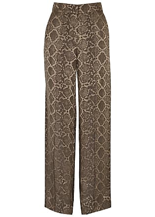 Regular Fit Taupe Houndstooth Trousers