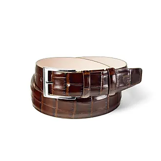 Leather Braid Belt - Brown
