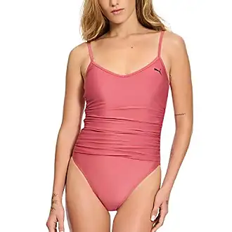 PUMA Bikini Top Swimming Costume High Neck Racerback Cut Out Swim Bathing  Suit