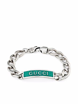 Gucci Men's Sterling Silver Signature Bee Bracelet