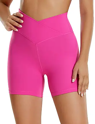 CRZ YOGA Butterluxe Womens Biker Shorts 6 Super High Waisted - Buttery  Soft Workout Yoga Shorts Over Belly Green Glow X-Small at  Women's  Clothing store