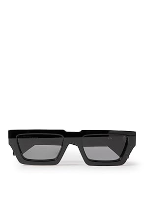 Off-White Men's Portland Rectangle Acetate Sunglasses, Green Dark Grey, Men's, Sunglasses Square Sunglasses