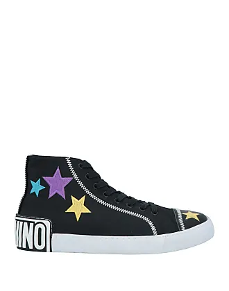 Love moschino high discount top studded sneaker