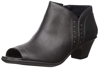 Easy Street Womens Voyage Open Toe Bootie with Mini Studs Ankle Boot, Navy, 7.5 N US