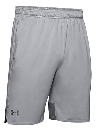 Under Armour shorts gray off white tan plaid pockets golf casual weekend beach