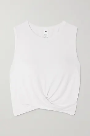 Alo Yoga womens Elevate Tank Yoga Shirt, White, X  