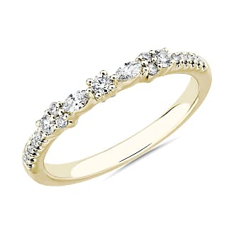 Blue Nile Marquise and Round Bow Diamond Band in 14k Yellow Gold (1/5 ct. tw.)