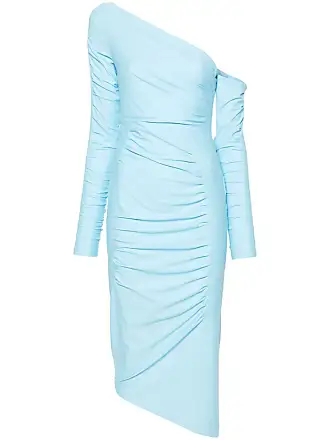 GAUGE81 Teresa asymmetric ponte turtleneck midi dress