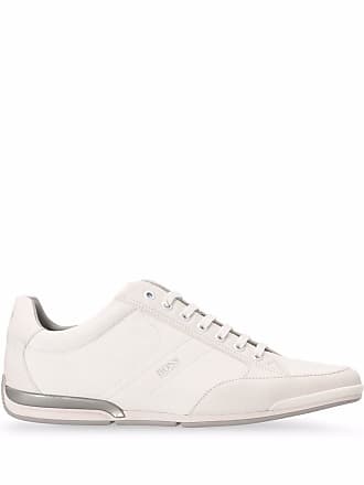 Hugo Boss Mens Trainers Saturn Low Top White Mesh Trainers Sneakers UK Size 8