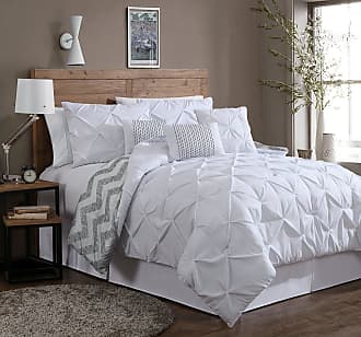 Geneva Home Fashion ELL7CSKINGGHWH Bedding Set, King, White