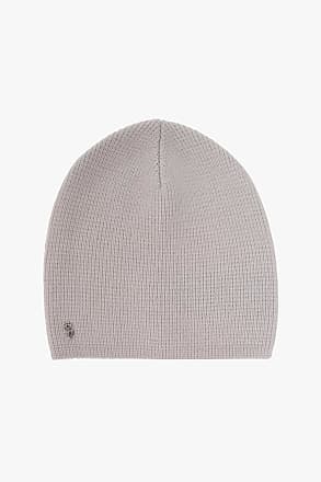 Caps & Mützen Yves Salomon Wolle Beanie mit Logo in Grau Damen Accessoires Hüte 