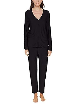 Esprit Pyjama-Oberteil aus Bio-Baumwolle in Schwarz Damen Bekleidung Nachtwäsche Schlafanzüge 