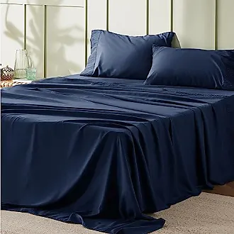 Bedsure Twin Fitted Sheet Only - Bed Sheets Extra Deep Pocket 16 inch, Ultra Soft Bottom Sheet for Twin Size Bed, Black, 39 x 7