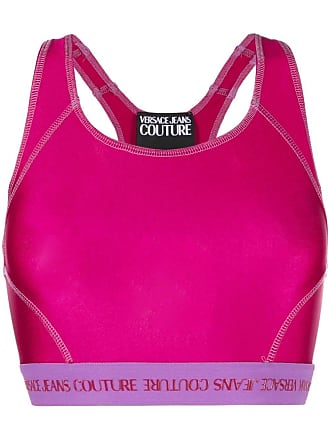 Versace Jeans Couture - Hot Pink Wrap Crop Top Sz M – Current Boutique
