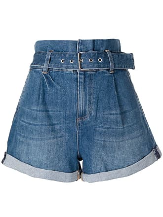 Alice & Olivia rosemary denim shorts - women - Elastane/Cotton - 26 - Blue