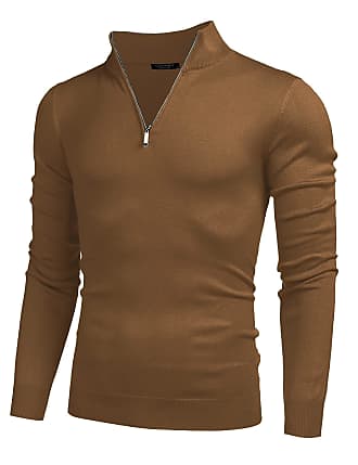 VICALLED Men's 1/4 Zip Sweatshirt Performance Stand Collar Regular Fit Quarter Zip Pullover 