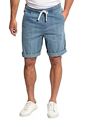 Short en Jean Homme Été Déchiré Slim Fit Casual Bermuda d'Eté Bleu