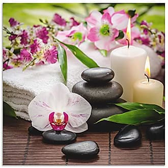 Artland Leinwandbilder Bilder 4 Teilig Set viele Größen Wellness Zen Blumen K3ED
