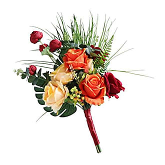 Kunstblumen 39cm Blumenstrauß künstliche Beerenzweig Blumen Hochzeit Grünpflanze