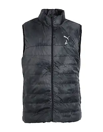 Puma Men Bench LIGA Long Padding Jacket Black Winter Coat Top