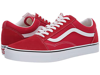 Plain red hot sale vans