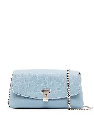 Bally Panelled Leather Clutch Bag - Blue