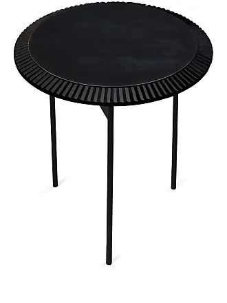 Table pliable ronde GIMLI gris foncé - intérieur / extérieur - 60 cm