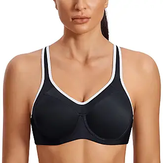 Under Armour Armour High Crossback Bra, Black (001)/Jet Gray, 42DDD at   Women's Clothing store