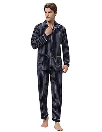 iClosam Pyjama Homme Court Coton 100% Couleur Uni Ensemble de Pyjama Hommes Ete Décontracté Respirant Confortable S-XXL 