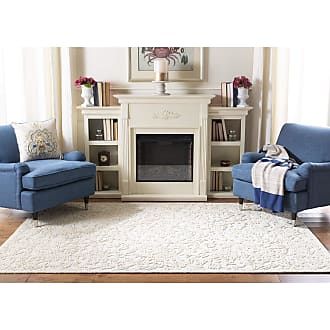 Safavieh Trace Collection 8 x 10 Ivory TRC102C Handmade Premium Wool Area Rug